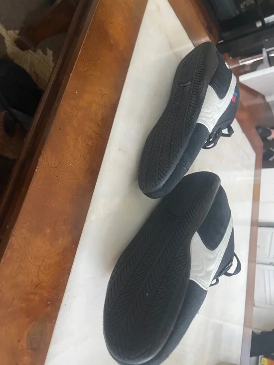 Puma Black and Silver Motorsport Suede Sneakers - Picture 3 of 3